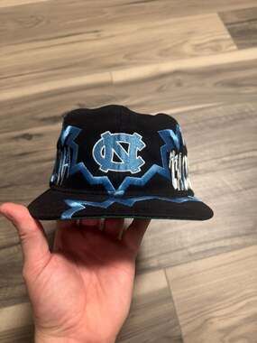 Vintage Reprint Drew Pearson UNC Tar Heels Lightning Bolt Snapback Hat